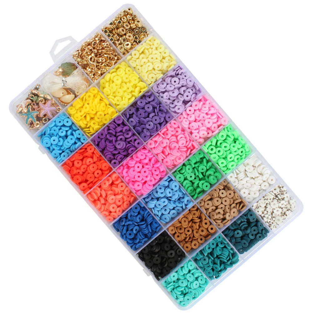 

Soft Polymer Clay Beads for Jewelry Making Craft Bracelet Necklace Charms Accessories 20pcs H Made Handmade Bead Kit