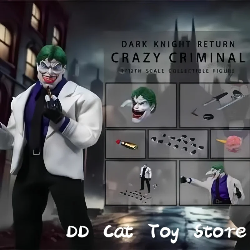 

In Stock Original Joy Man Toys JM005 Crazy Criminal Dark Knight Returns 1/12th Scale Collectible Action Figure Model Toys