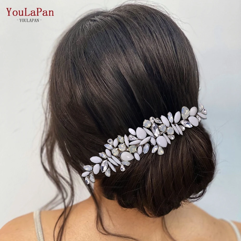 YouLaPan – pinces à cheveux de mariée HP318, épingles à cheveux de mariage, peigne avec strass, accessoires pour cheveux, peignes latéraux de mariée, couvre-chef pour femmes