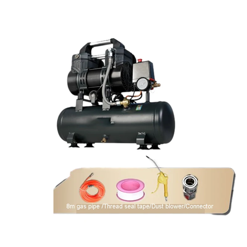 Air Compressor Quiet Oil Free Air Pump 220v Small Air Compression Machine Industrial Grade Woodworking  High Pressureair Pump