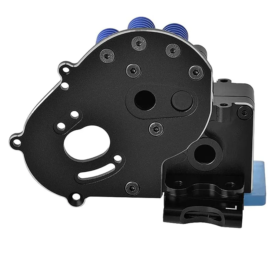 Transmissão de alumínio com placa de motor, suportes de braço para carro Traxxas Slash 2WD Rustler Stampede Bandit 1/10 RC (substituir de 3691)