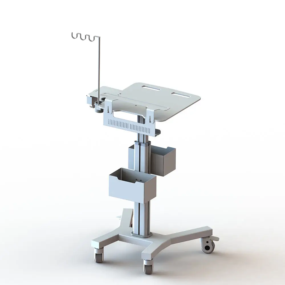 Airow Height Adjustable Dental Clinic Cart Oral Scanner Holder & Monitor Mount | Wheeled Medical Trolley for Hospital Clinic