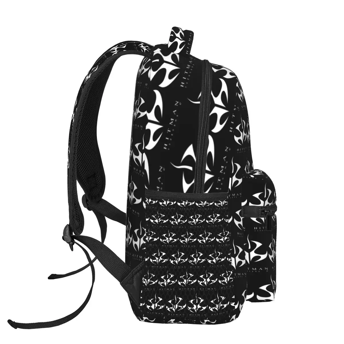 Hitman Logo Agent 47 Otto Ort-Meyer Symbol Student Backpack School Bag Hiking Daypack for Men Women Fashion Bookbag Shoulder Bag view 3