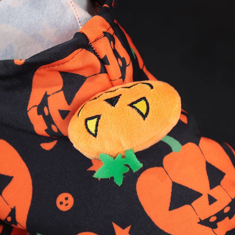 Halloween Pet Clothes Dog Cat Pumpkin Hoodie Halloween Party Supplies