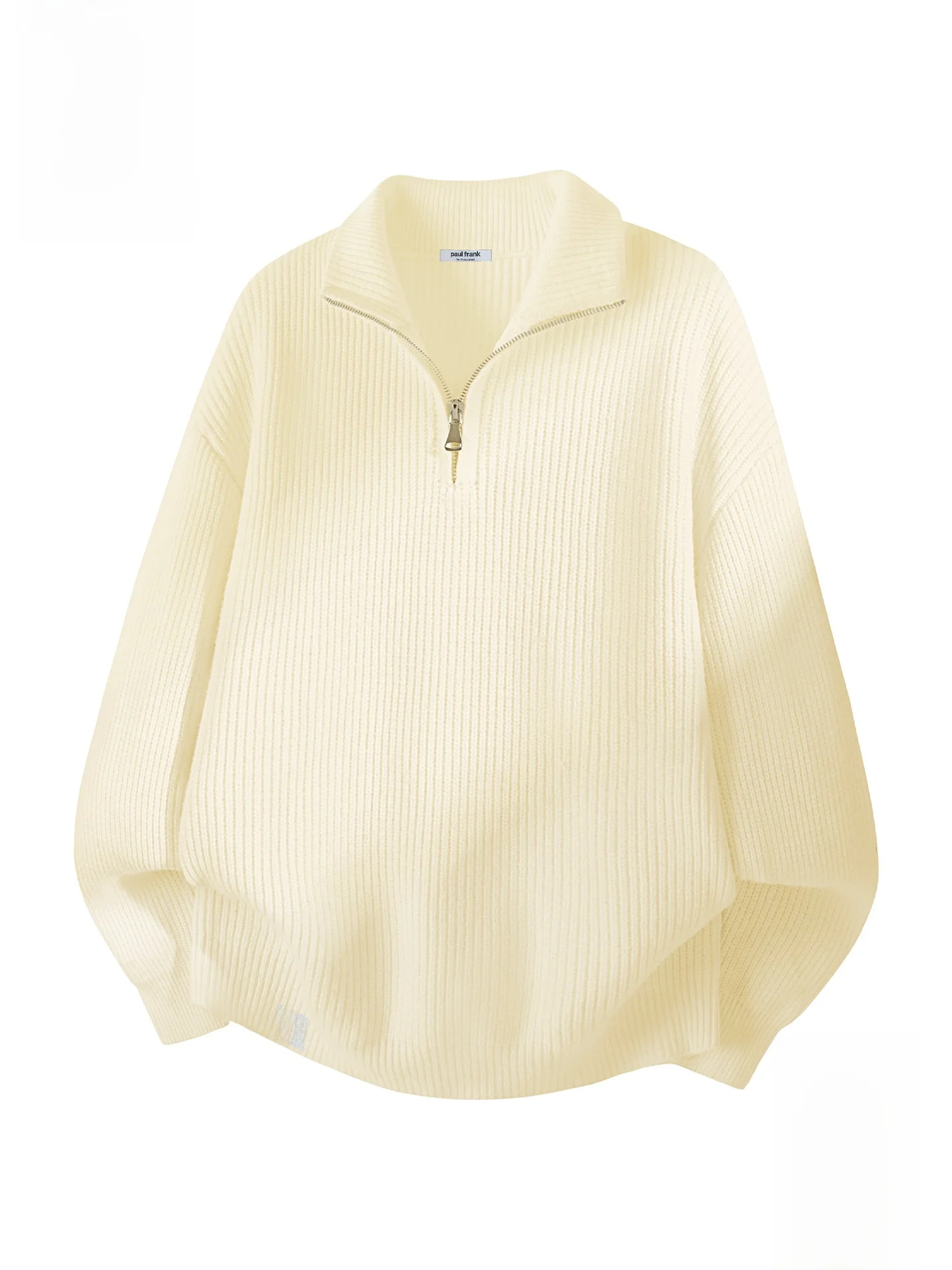 

Soft Plu f Zip Knitted Cardigan Men's Autumn Winter New Sle Stand Collar High End Feeling Long Sve Sweater