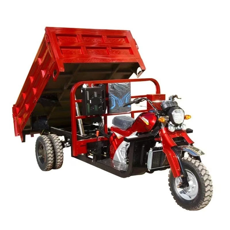 Five-wheel dump dump truck household motorcycle fuel tricycle freight agricultural vehicle three trampolines