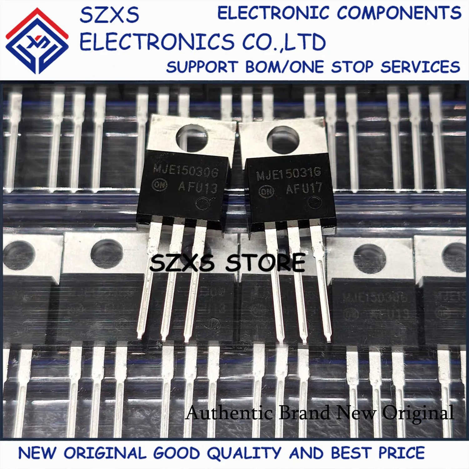 New Original 10Pairs MJE15030G + MJE15031G TO-220 Powerful Audio Amplifier Transistor In Stock Electronic Component Good Quality