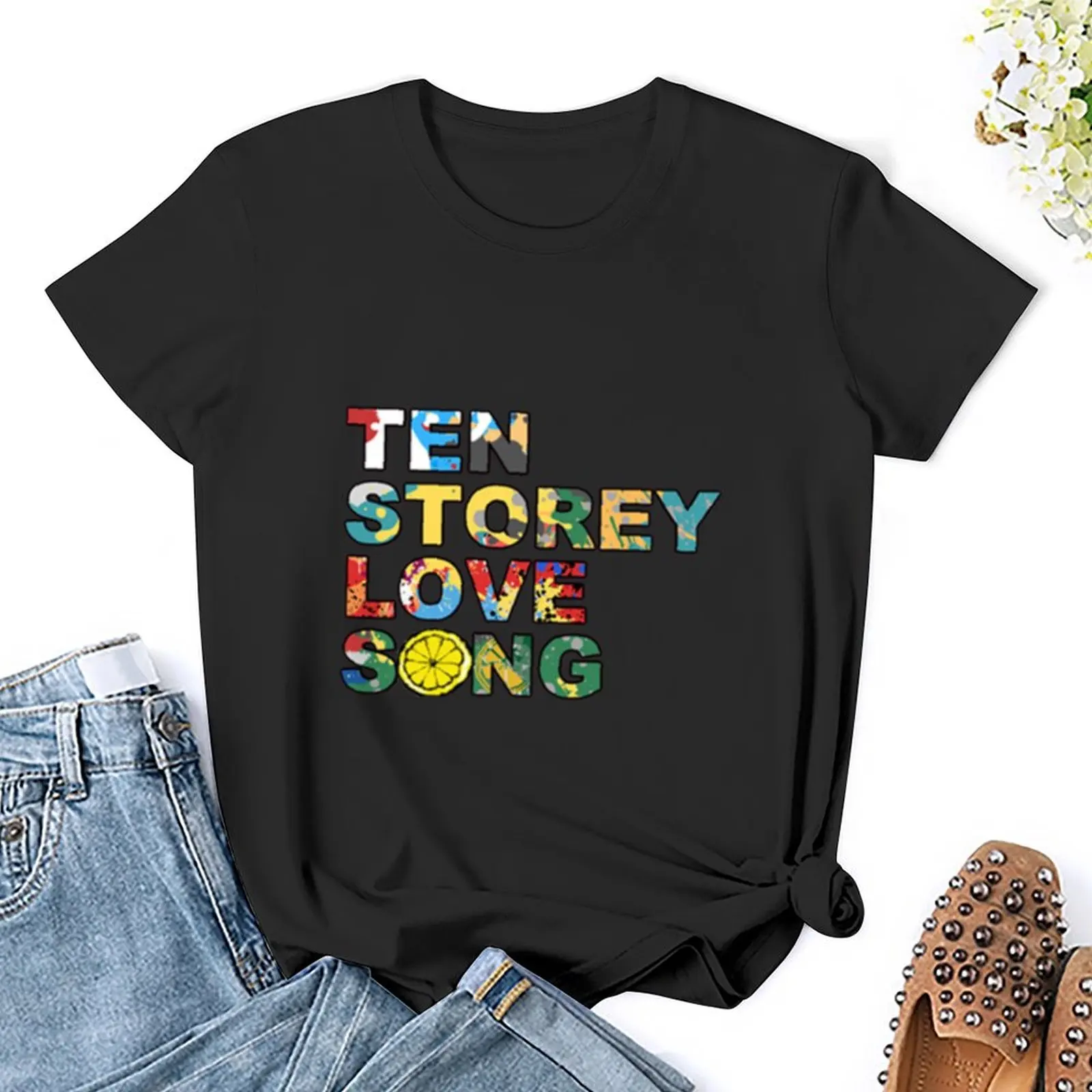 The Ten Storey Love Song Madchester T-Shirt Short sleeve tee hippie clothes clothes for woman