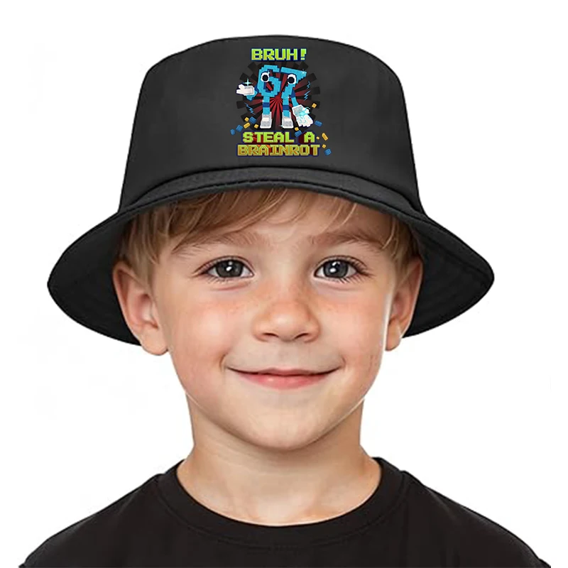 Steal A Brainrot 67 Meisje Visserspet Reisemmerhoed Zes Zeven KID Buitensporten Vrije tijd Strand Zonnehoeden Anime Figuren Caps