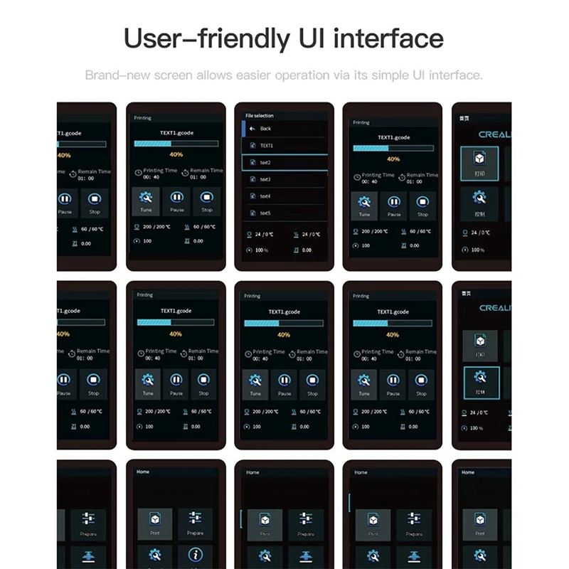 For Creality Upgrade Ender 3 V2 Intelligent Screen Kit HD Color Screen Display Compatible With Ender-3 V2, Ender 3 Pro