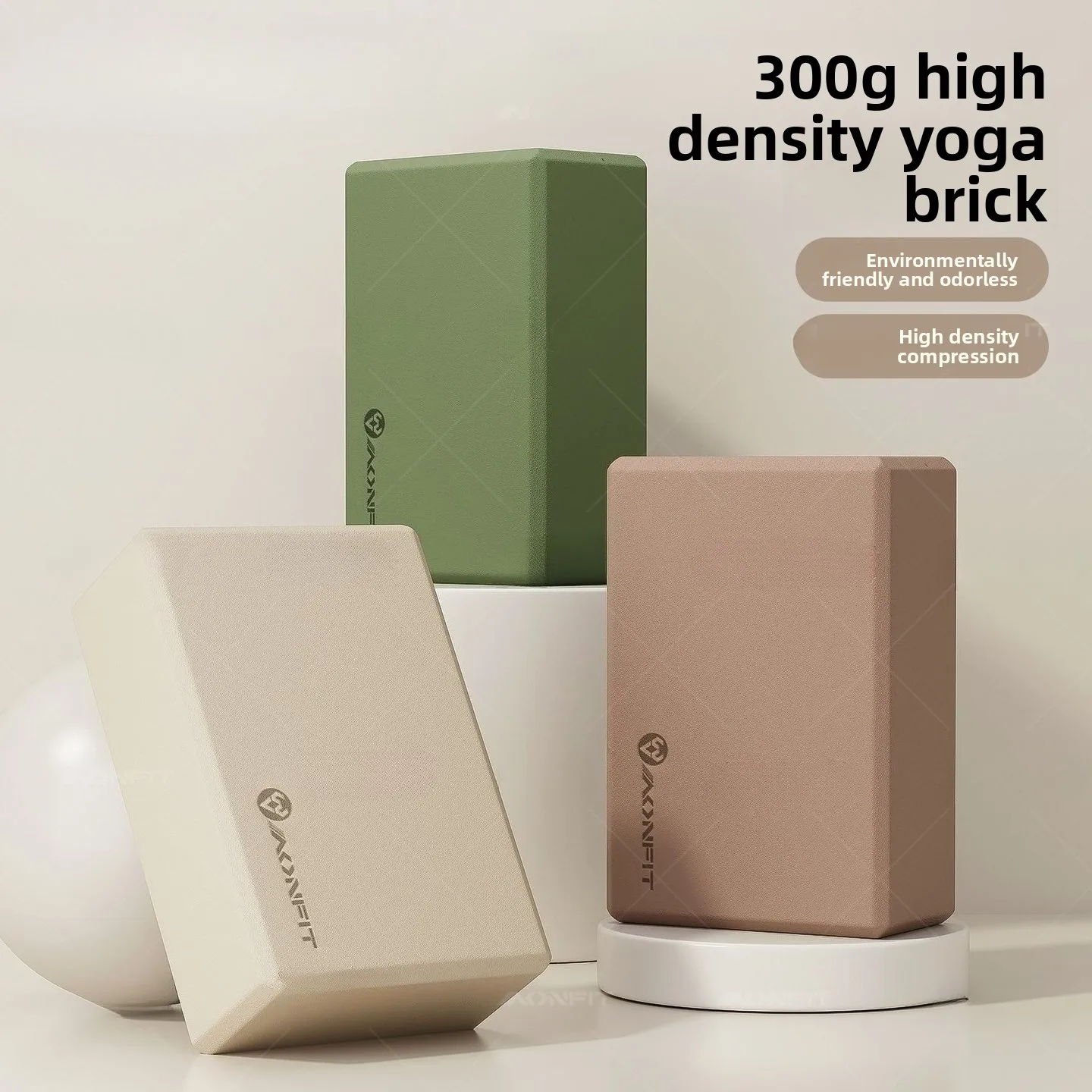 

Настоящий комплект из 2 предметов, кирпич для йоги для взрослых, высокая плотность, 300 г, женский фитнес-домашний пенопластовый кирпич, пресс-оборудование для ног