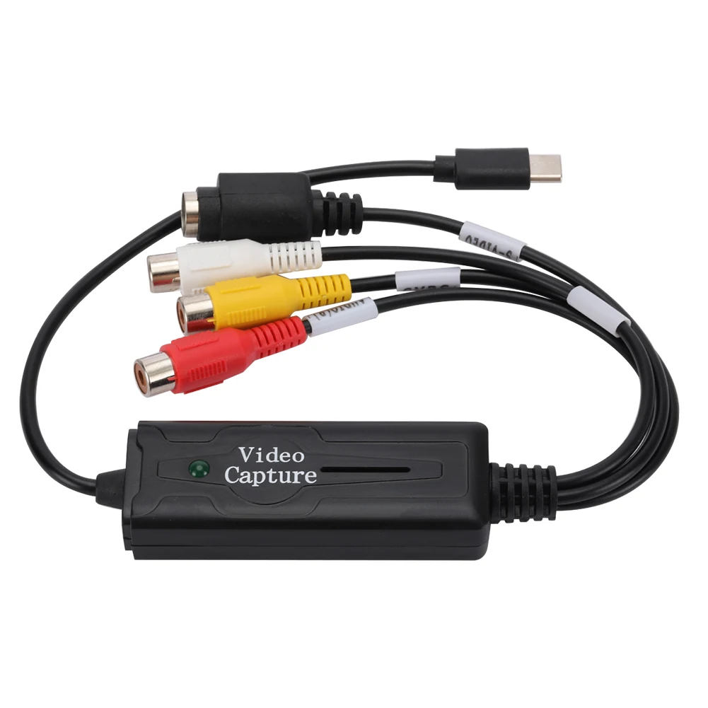 

USB 3.1 Адаптер карты захвата аудио и видео 1-канальный Type-C Easy Cap Конвертер видео-аудио Адаптер захвата аудио Конвертер