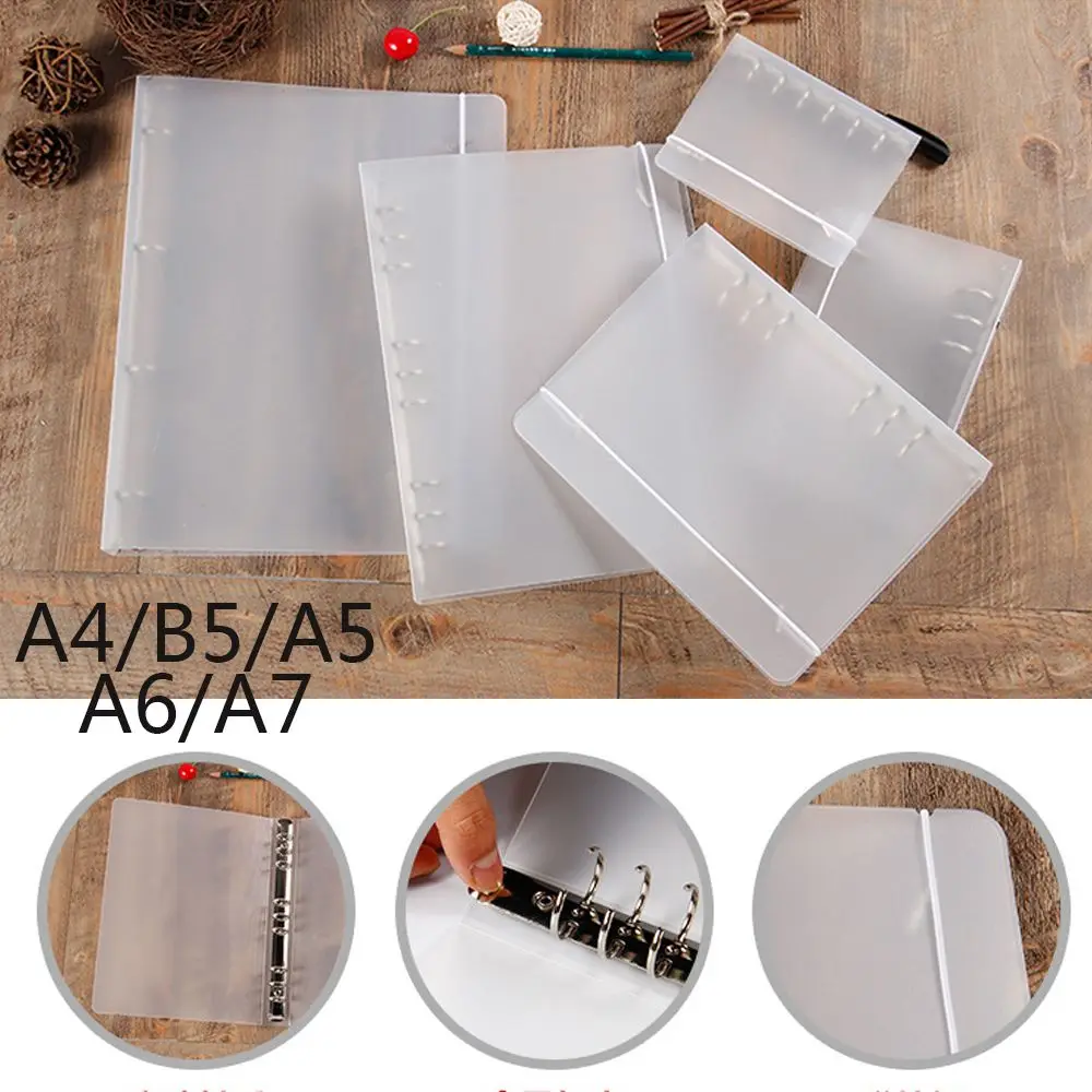 

A4/B5/A5/A6/A7 Fashion Vintage Stationery Refillable Plastic Shell File Folder Ring Binder Notepad Cover Notebook Shell