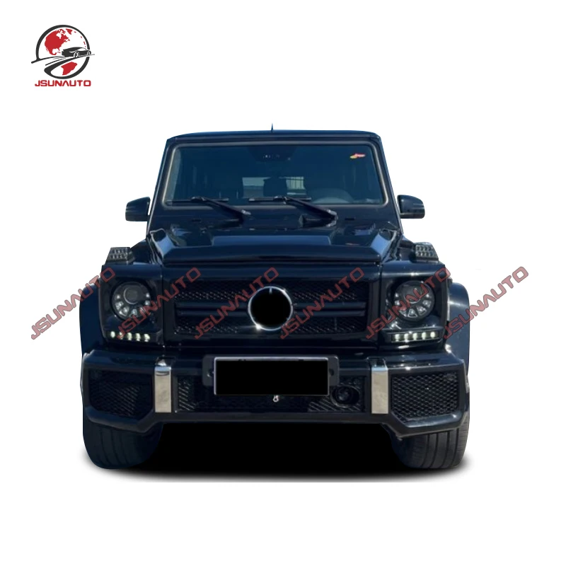 For G Class W463 PP Front Bumper Grills Headlights Cover Rear Bumper Side Fenders For G350 G500 G55 upgrade G63 G65 Body Kit