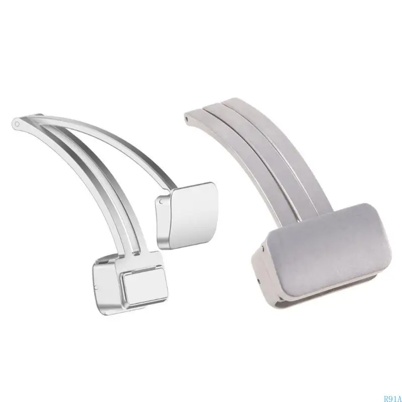 R91A relógio Acessório Metal dobring Buckle tira adequada para relógio 5 mm 20 mm sem lacunas pulseira fivela