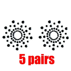 Pair Sexy Nipple Transparent Self Adhesive Breathable Comfortable Stickers Rhinestone Breast Petals Lingerie Pasties Bras