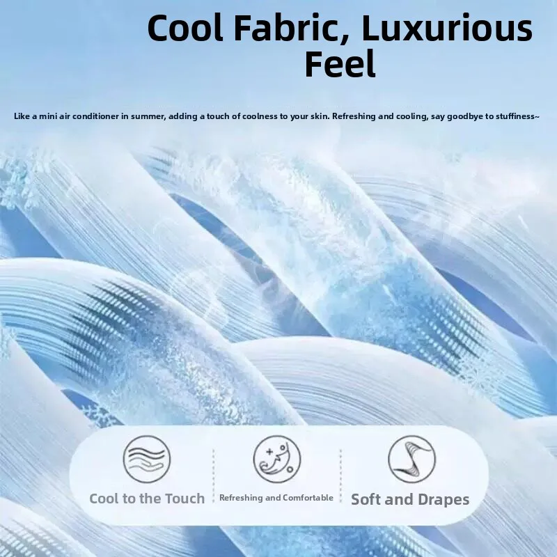 Women's Summer Ice Sleeve Loose Thin Style UV Protection Sunscreen Arm Cover for Cycling Outdoor Driving Ice Silk Sleeve