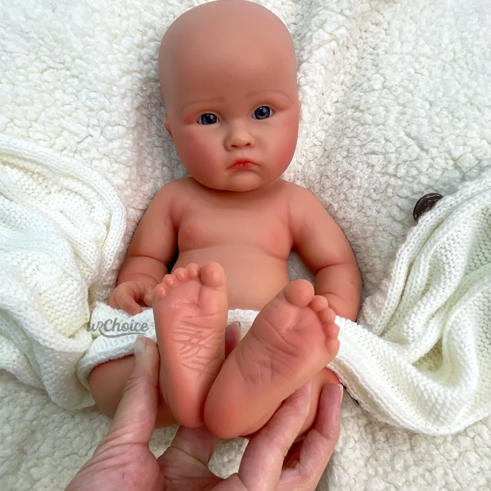 ตุ๊กตาซิลิโคนเด็กแรกเกิดขนาด 18 นิ้ว ตุ๊กตา Reborn น้ำหนักเท่าเด็กจริง ทำมือ ทาสีเหมือนจริง ปากเปิด ตุ๊กตาเด็กผู้หญิง ของสะสม DIY สำหรับศิลปิน Reborn