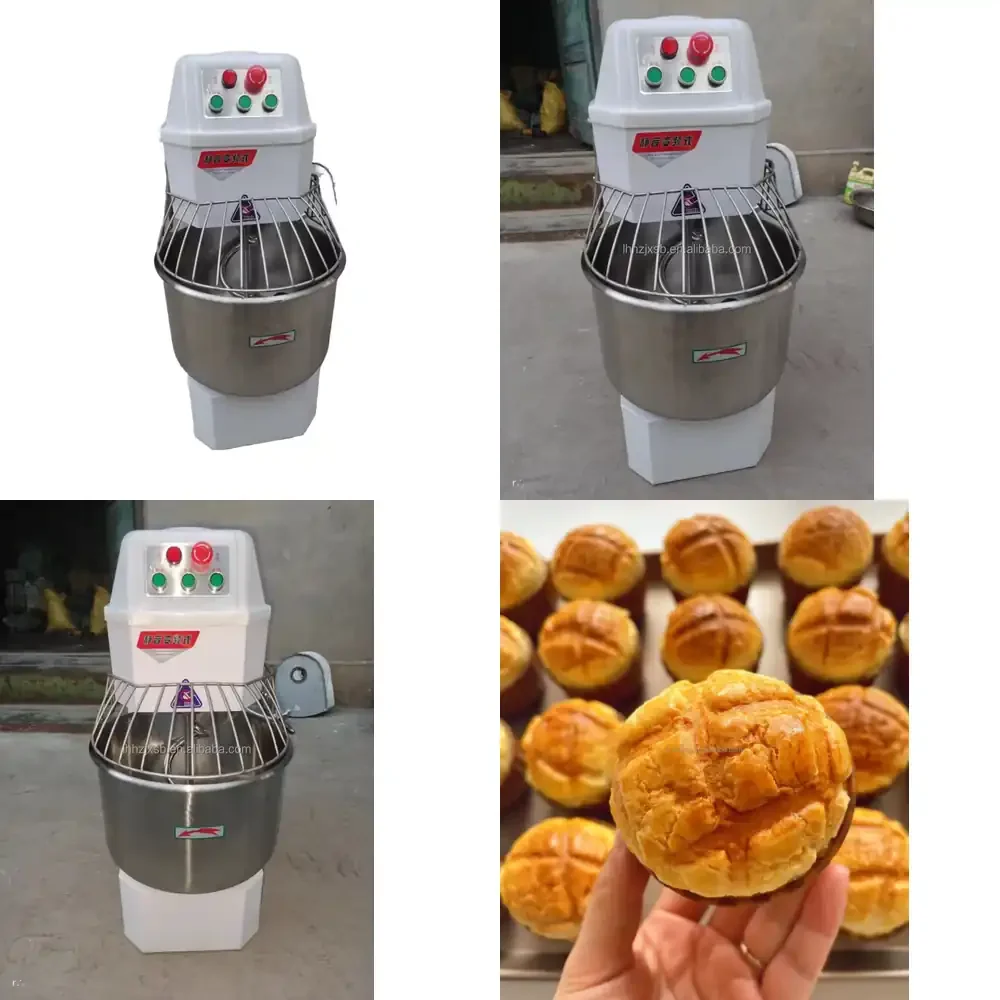 First Class New Flour Dough Mixer 2 kg to 150 kg High Productivity 750 W Adjustable Speed Low Noise Safety for Super