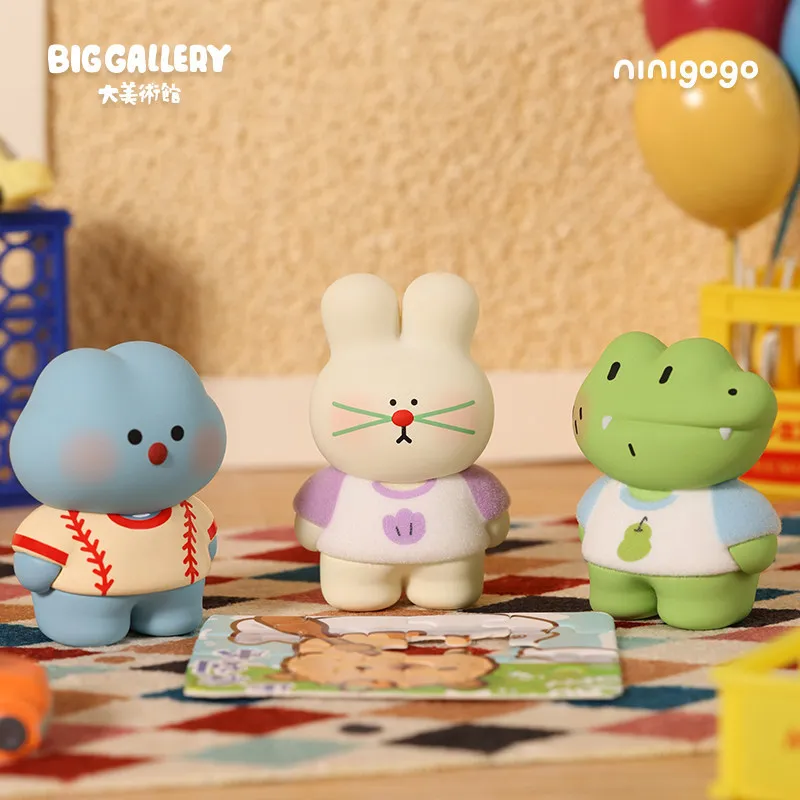 

Ninigogo' Happy Day Blind Box Cute Collectible Figures Cartoon Animal Dolls Trendy Play Desktop Decor Surprise Birthday Gifts