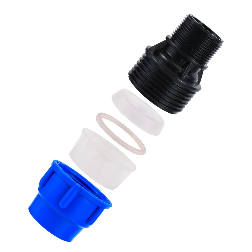 1/2 3/4 1 1.2 1.5 inch male thread to 20 25 32 40 50 mm outer diameter polyethylene irrigation tubing straight coupling for gard