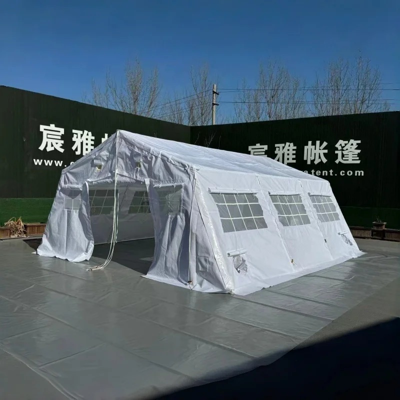 Customized 7 Person Outdoor Tent By Manufacturer Waterproof Polyester Canvas Wall For Camping