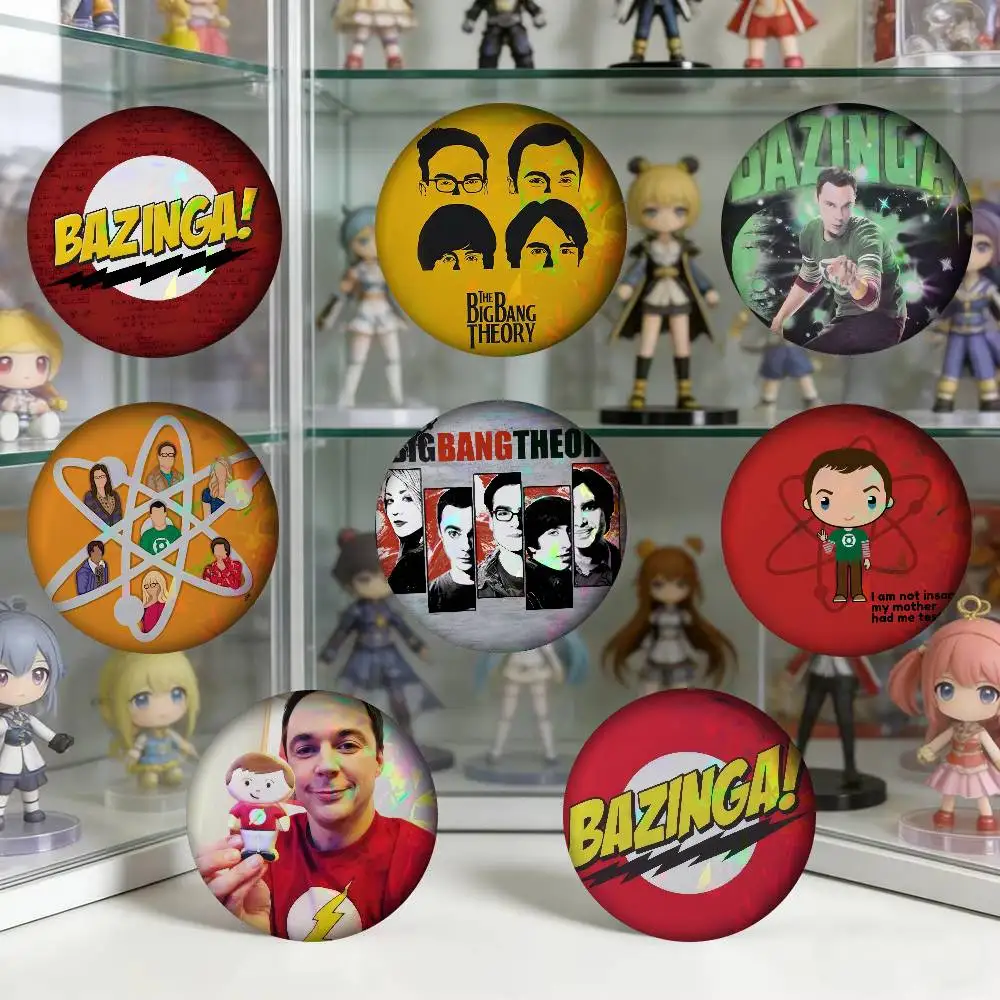 TV B-Big B-Bang T-Theory  Creator Tinplate Pin Button Custom Anime Role Old-school Brooch Cartoon Collar Badge Jewelry Gift Fans