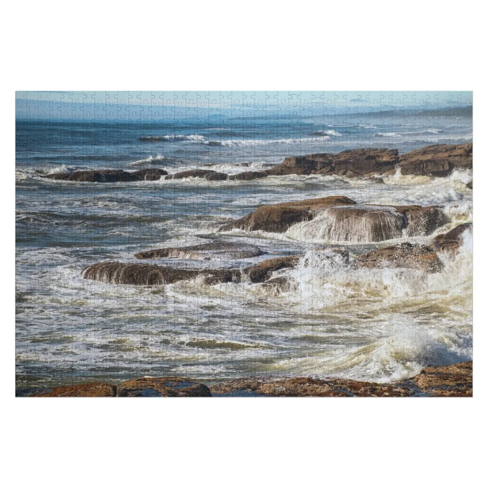 

Yachats Oregon Surf and Beach Rocks at Smelt Sands State Recreation Site Jigsaw Puzzle Customized Kids Gift Baby Toy Puzzle