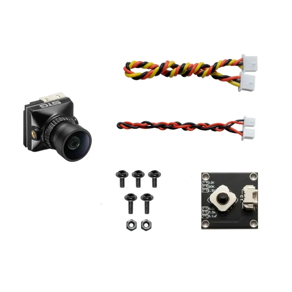 JINJIEAN BAT 1800TVL Nachtzicht FPV-camera met 2,1 mm lens 1/2,8 sensor D-WDR NTSC / PAL Schakelbaar voor RC FPV Racing Drone