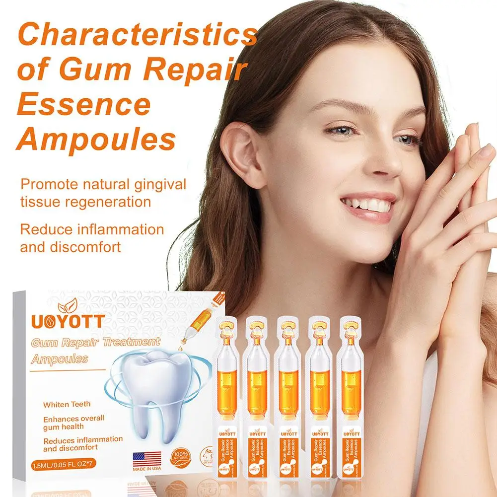 New Gum Repair Treatment Ampoules Oral Care Essence Remove Cleaning Relief Swelling Breath Liquid Gums Toothache Gingiva Fr C1D4