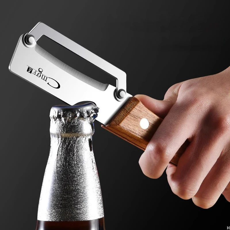 Stainless steel peeler with wooden handle for peeling and slicing fruits and vegetables | Durable and smooth operation - Image 4