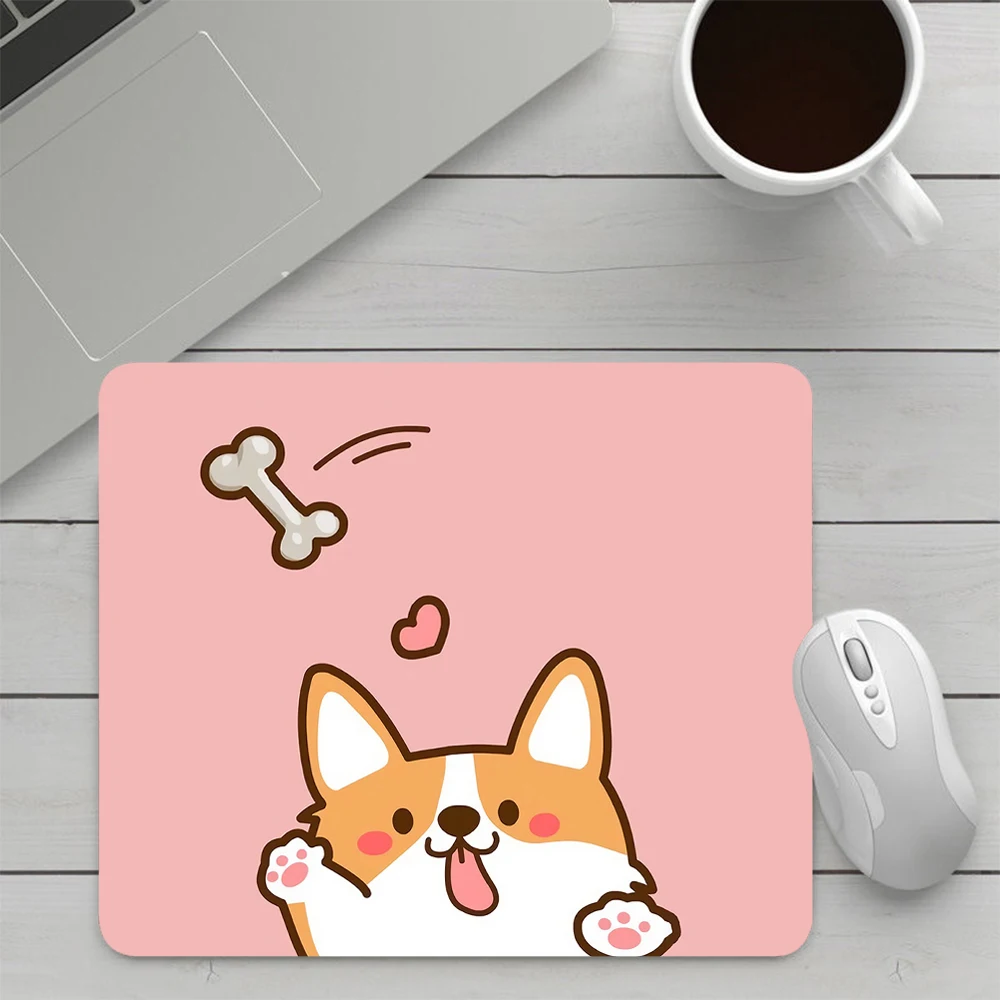 Leuke Welsh Corgi Kleine Gaming Muismat Computer Mousepad Pc Gamer Muis Mat Laptop Kantoor Mausepad Xxl Toetsenbord Mat Bureau pad