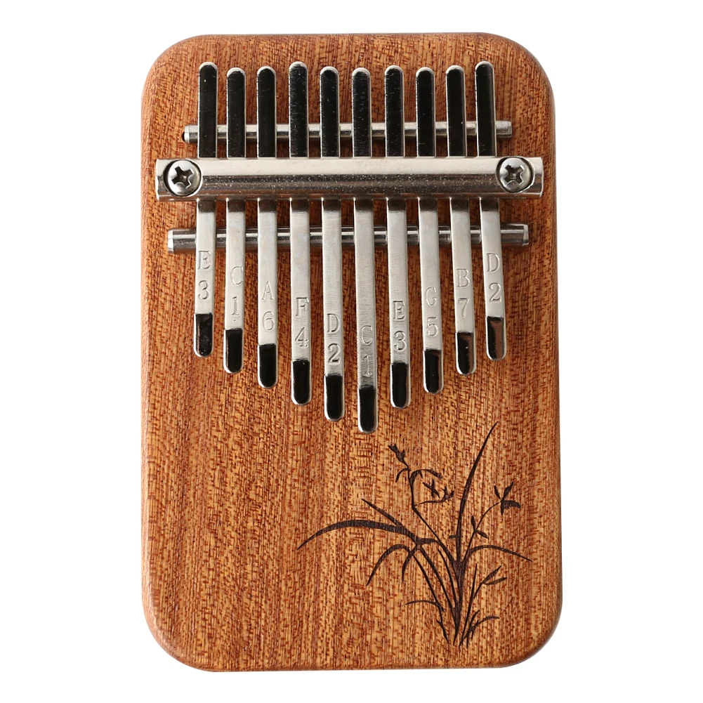 10 Key Kalimba African Finger Thumb Piano Wooden Keyboard Percussion Instrument Music Gift for Kids Children Beginner