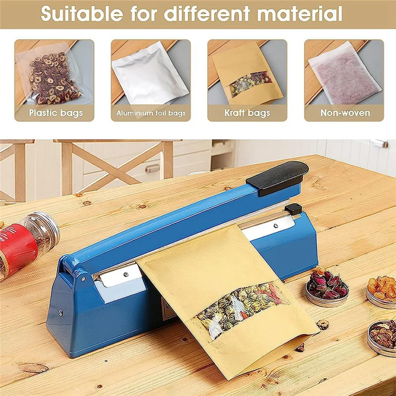 RISE 10 ชิ้น Impulse Sealer เปลี่ยนชิ้นส่วน 8 นิ้วความร้อนซีลแถบเปลี่ยนองค์ประกอบ Grip Impulse Sealer องค์ประกอบความร้อน