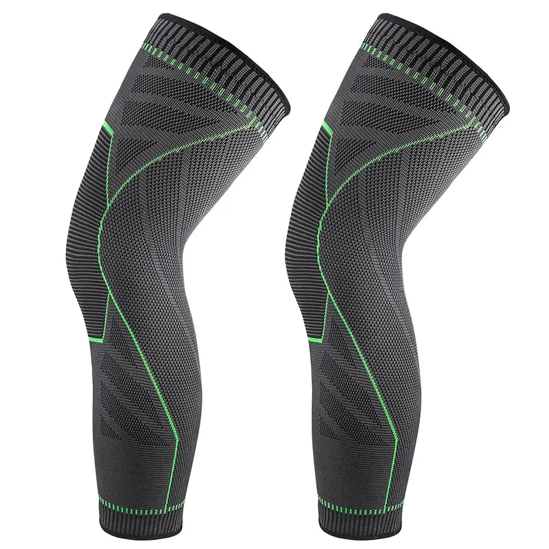 Basketball Knee pads Lengthened Warm running Cycling Knitted Warm  Outdoor Sports Silicone Non-slip