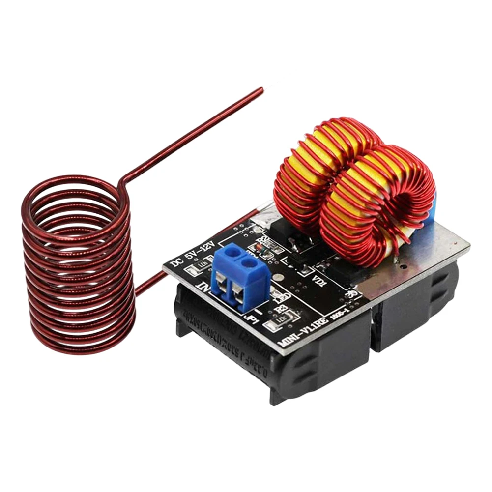 120W Mini ZVS Induction Heating Board DC 5-12.0V Input Voltage ZVS Heating Machine High Frequency Power Supply Module