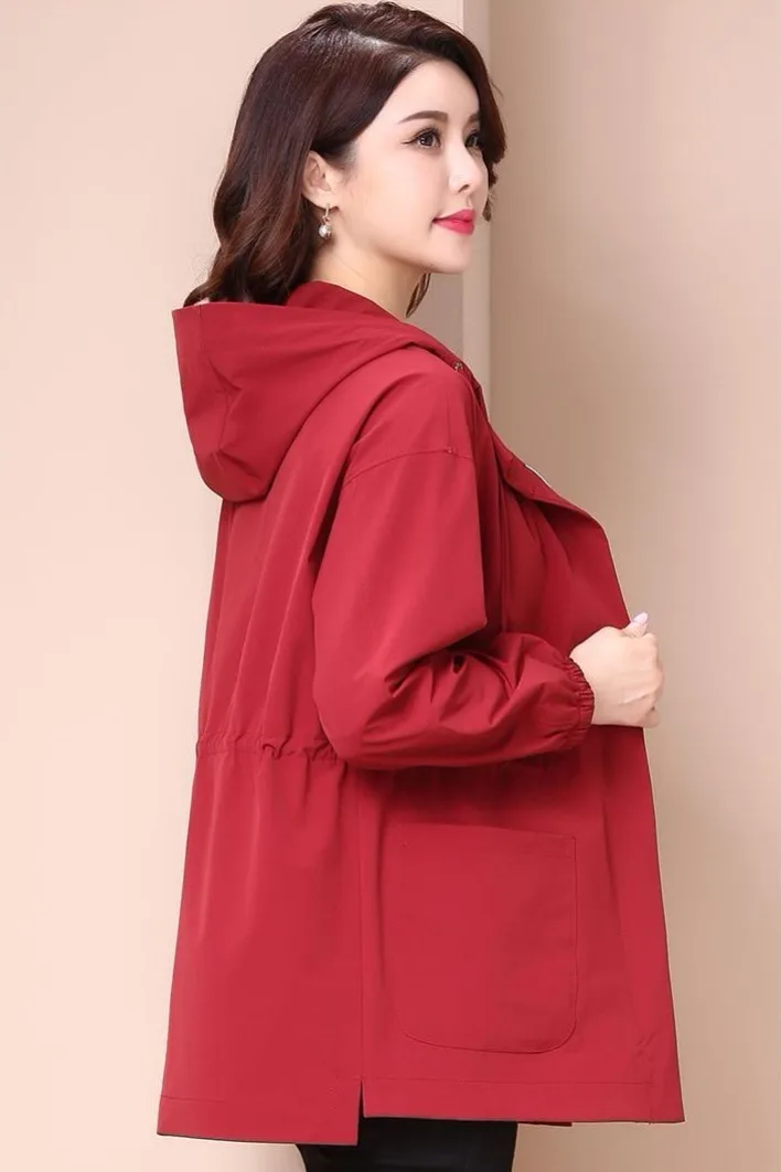

Women'S Short Trench Coat And Tailored 2025 Overcoat Korean Style Clothes Windbreaker Raincoat Coats On Sale Youthful Woman