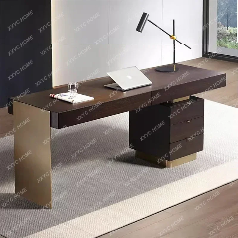 

Minimalism Office Desks Luxury Design Modern Study Office Desks Villa High-end Office Furniture Bureau De Chambre FYOD