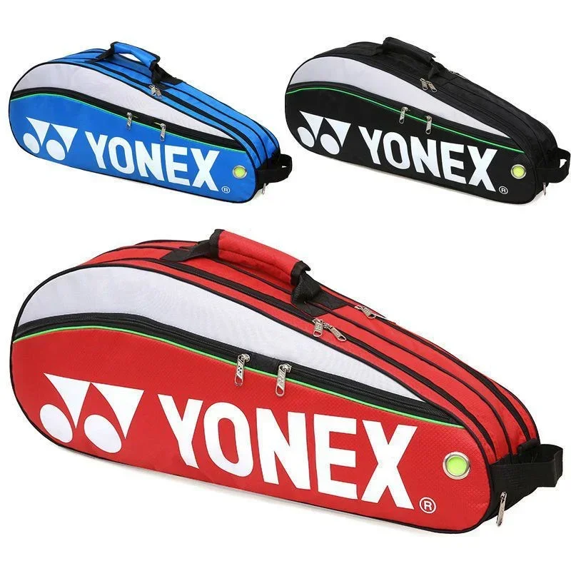 YONEX oryginalny torba do badmintona Max na 3 rakiety z przegródką na buty torba sportowa na mężczyźni lub kobiety 9332