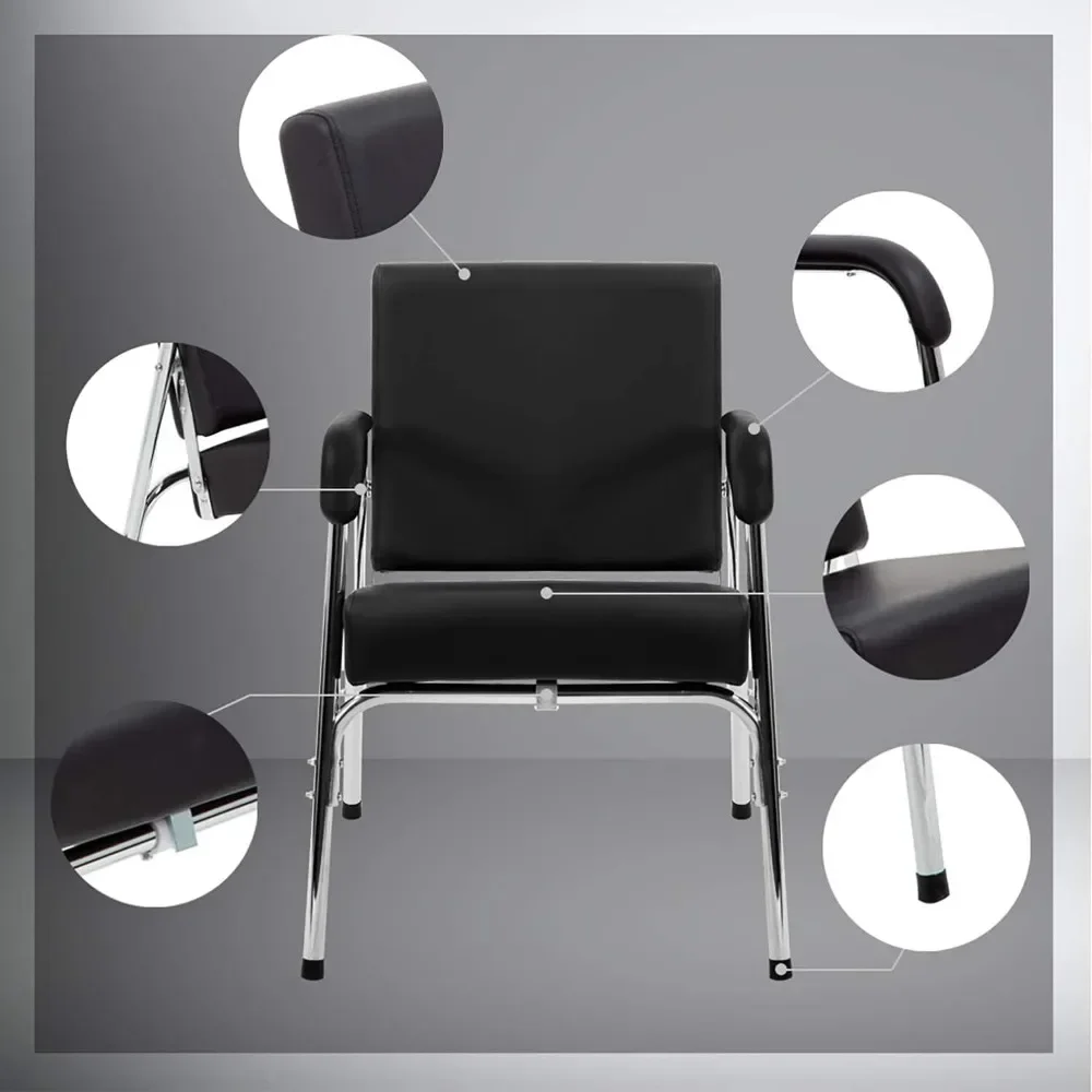 Silla de peluquería con champú para salón de belleza, sillón moderno, a la moda, cómodo y reclinable, color negro, envío gratis