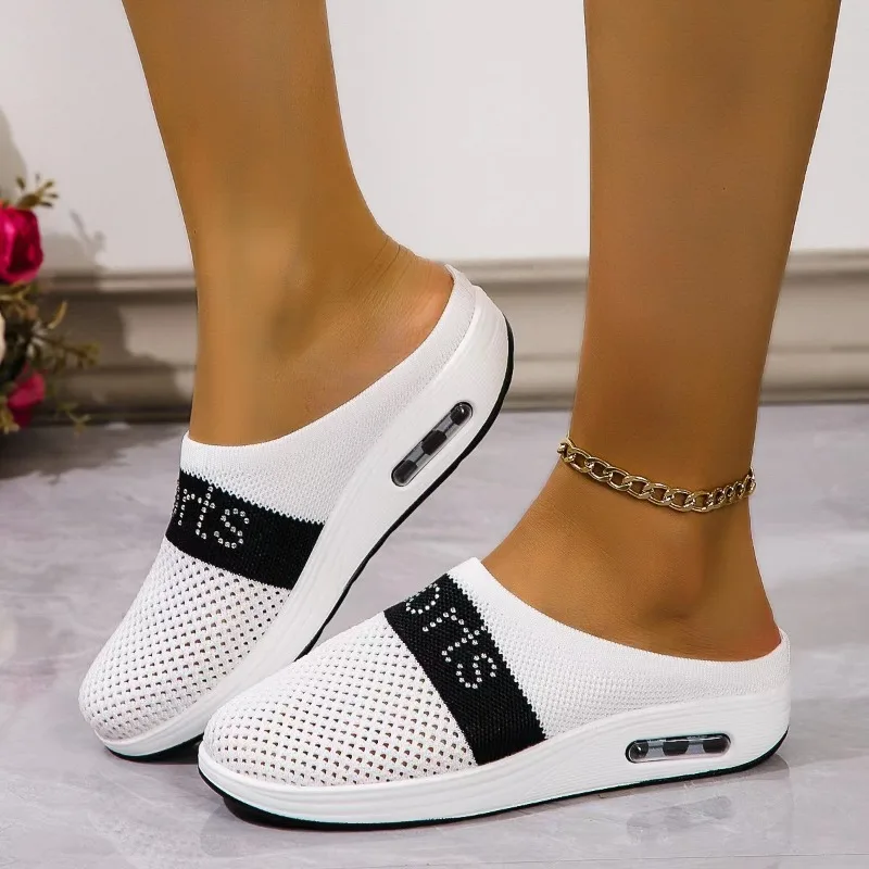 Women Wedge Slippers Premium Slippers Vintage Anti-slip Casual Female Platform Retro Shoes Plus Size Orthopedic Diabetic Sandals