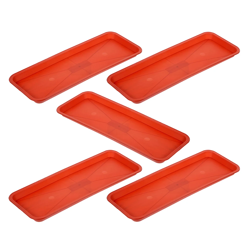 

5 Pcs Plastic Tray Breathable Planter Saucer Flower Pot Drip Plate Pp Flowerpot