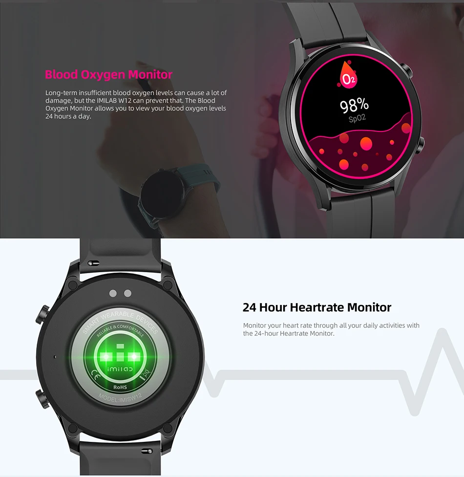 IMILAB W12 Smart Watch Men,1.32 \