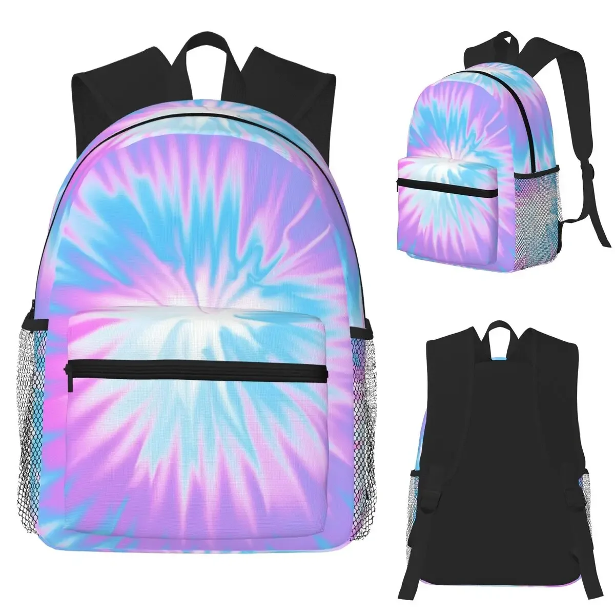 

Spiral Tie Dye Student Backpack School Bag Hiking Travel Daypack for Boys Girls Fashion Bookbag Shoulder Bags