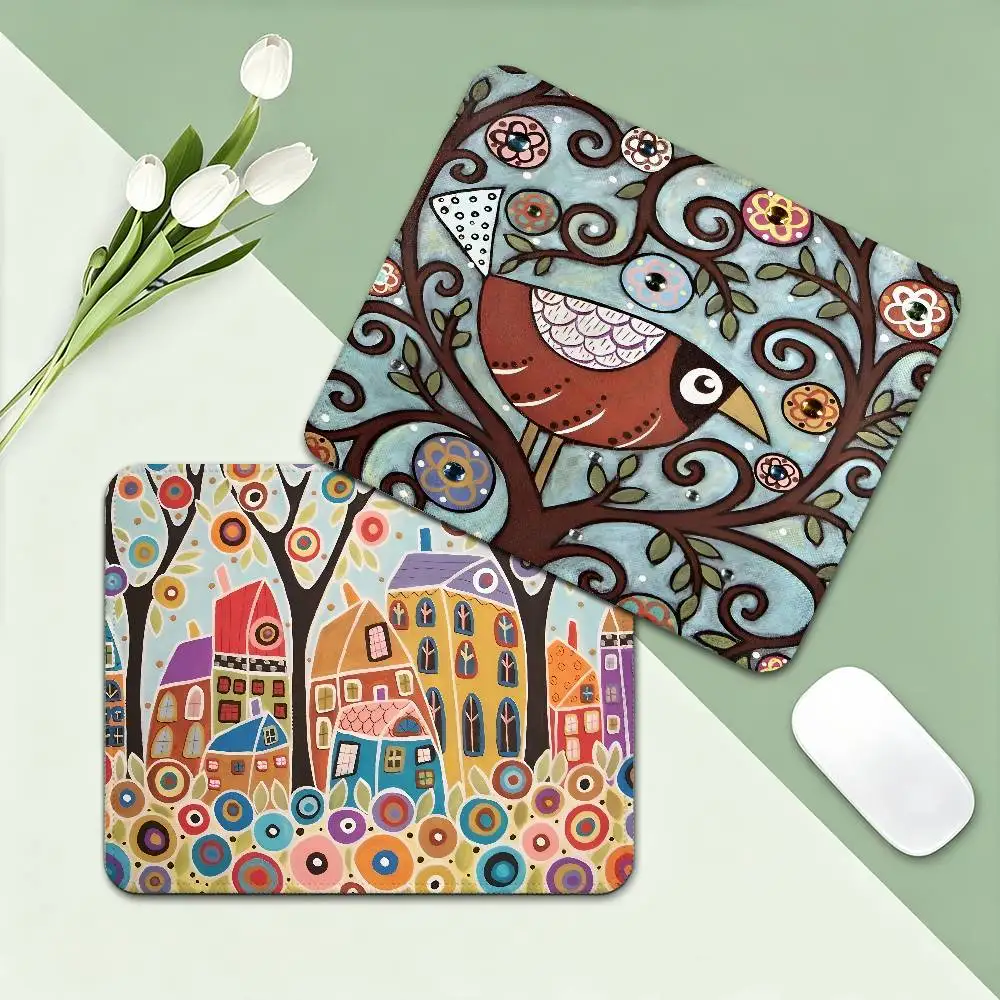 Retro Rural Color Cities Custom Skin Keyboard Mat Table Mat Students Gabinete PC Gamer Desktop Mouse pad Writing Desk Mats
