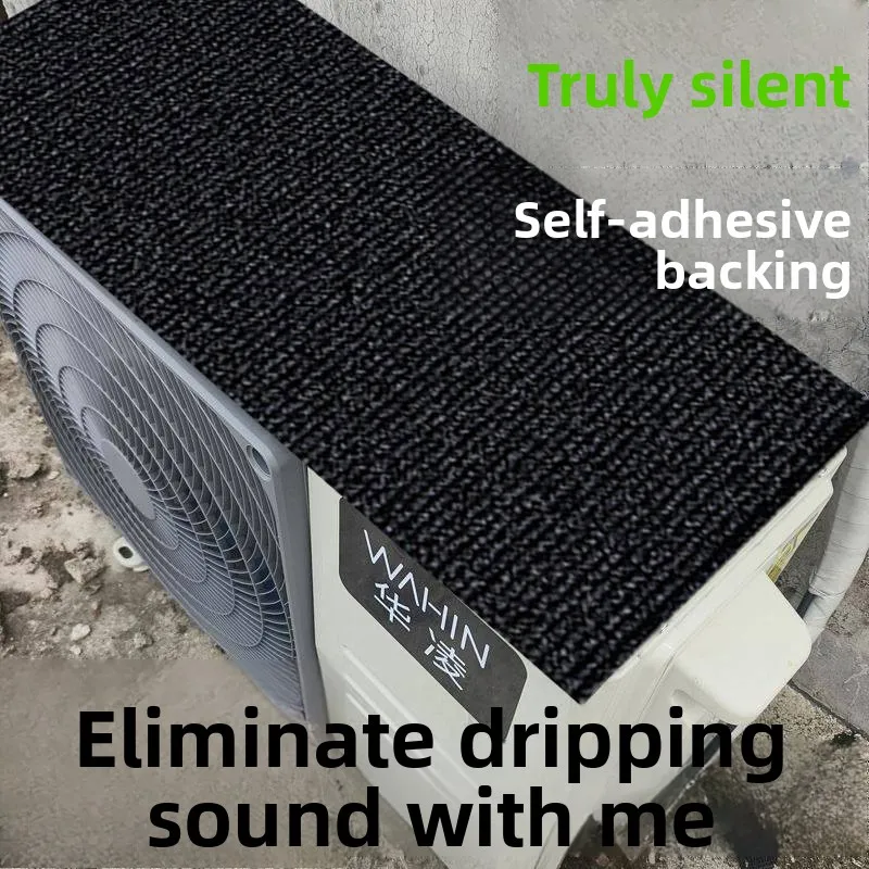 Universal Air Conditioning Outdoor Unit Soundproof Pad Waterproof Rainproof Noise Reduction Mat Drip Proof Home Fabric Dust C...