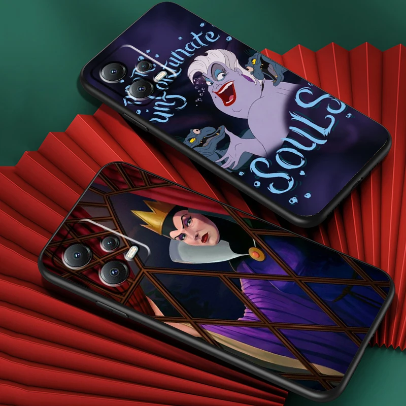 Disney Evil Queen Fairy Tales For Xiaomi Redmi Note 13 12R 12 12S Turbo 11 11T 11S 10 10S Pro Plus 5G Black TPU Phone Case