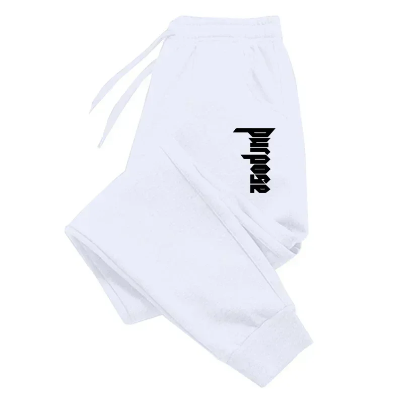 Pantalones con estampado de propósito de cintura elástica para hombre, pantalones para correr, pantalones deportivos suaves para gimnasio, pantalones largos informales para Fitness, pantalones HIP HOP para exteriores