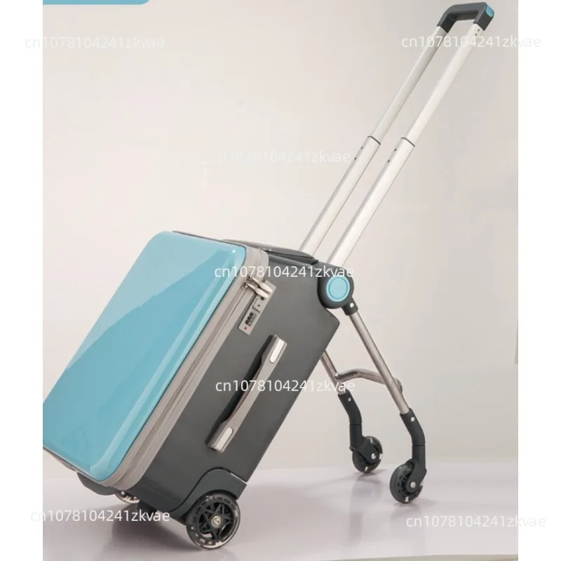 Can sit and ride children's trolley bags lazy slip walker children's travel can boarding suitcase