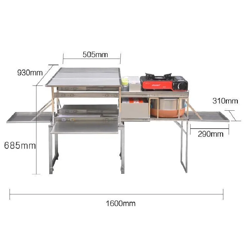 off road portable folding camping kitchen cookware gas burner outdoor kitchen